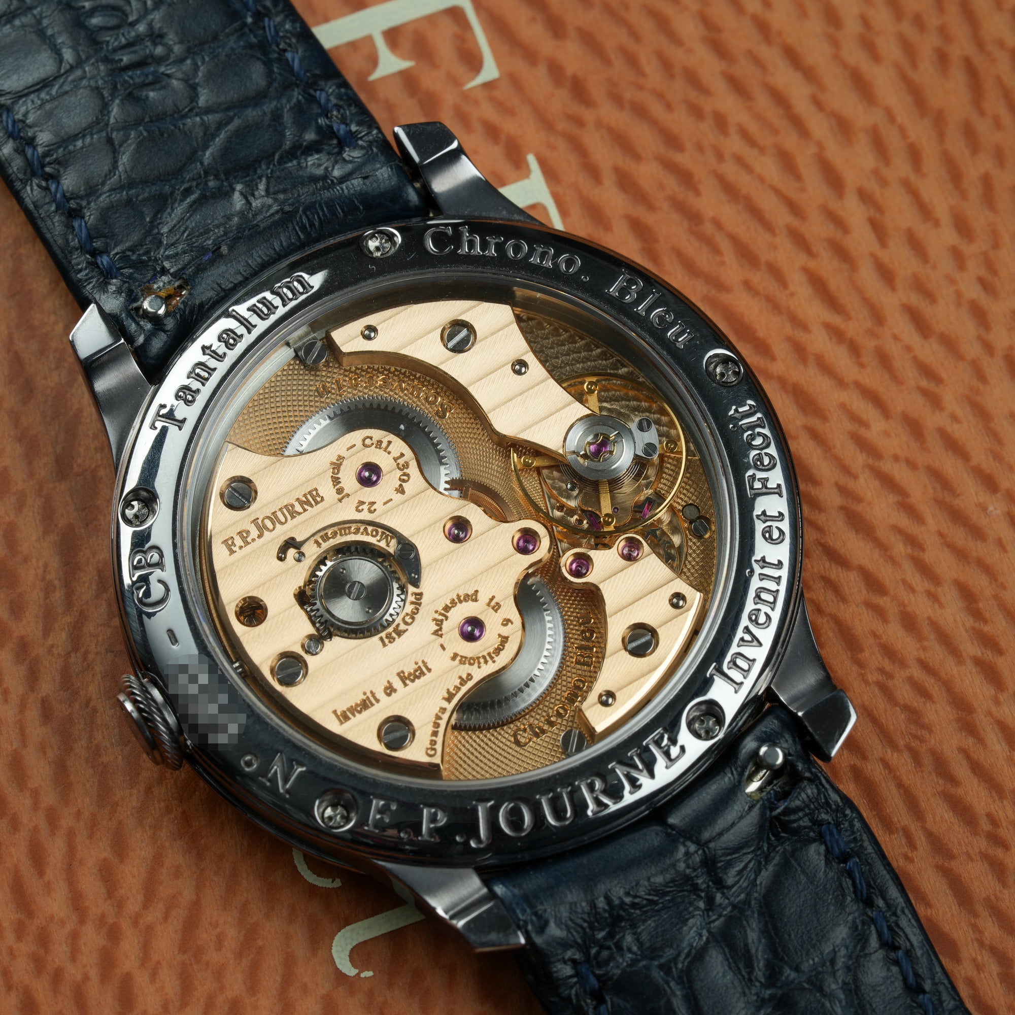 F.P. Journe Chronometre Bleu 39mm Open Caseback Gold