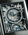 JLC Jaeger-LeCoultre Reverso Tribute Chronograph Skeleton Closeup