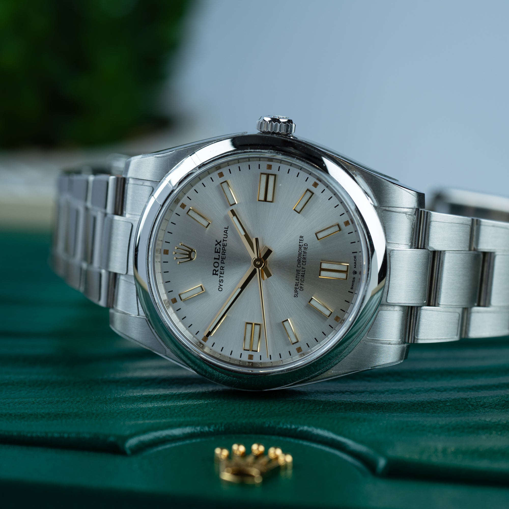 Rolex Oyster Perpetual Silver 41mm