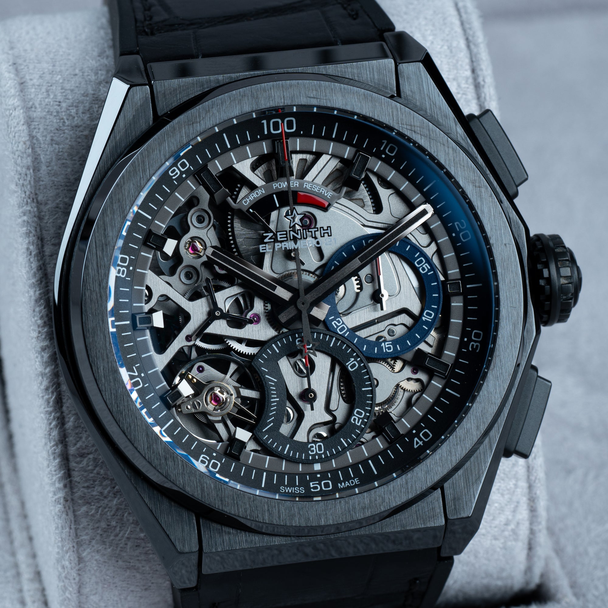 Zenith Defy El Primero 21 Skeleton black High Resolution Image