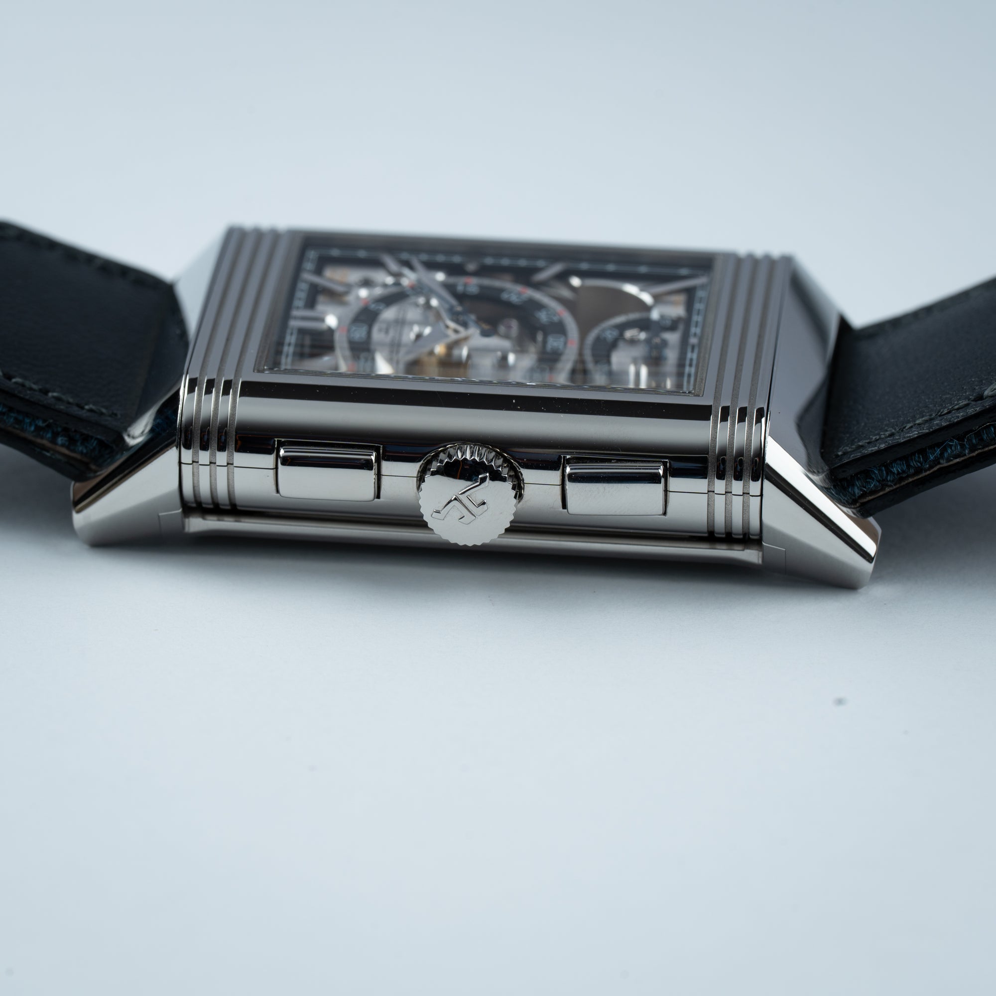 JLC Jaeger-LeCoultre Reverso Tribute Chronograph Lugs 