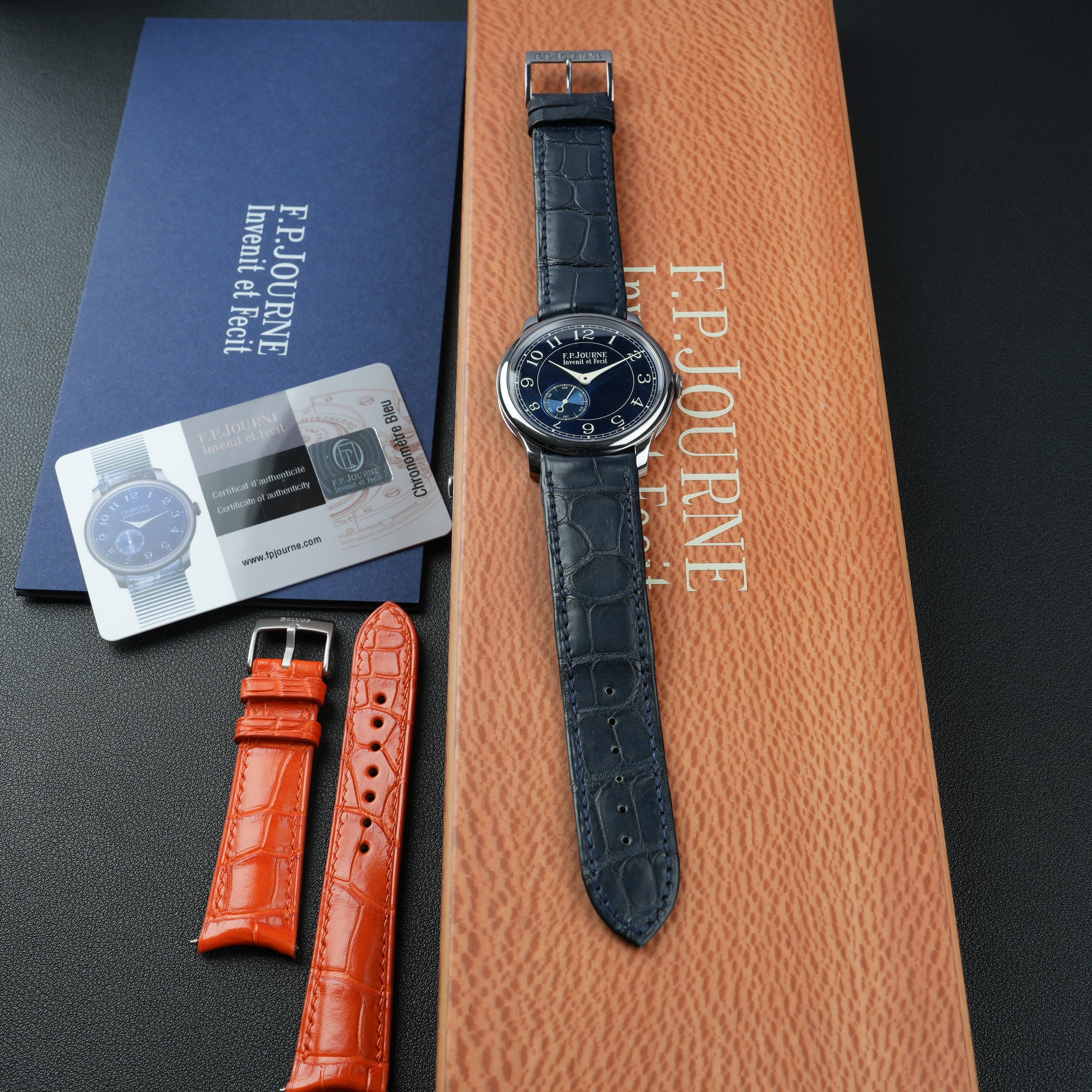 F.P. Journe Chronometre Bleu 39mm Box & Warranty Card