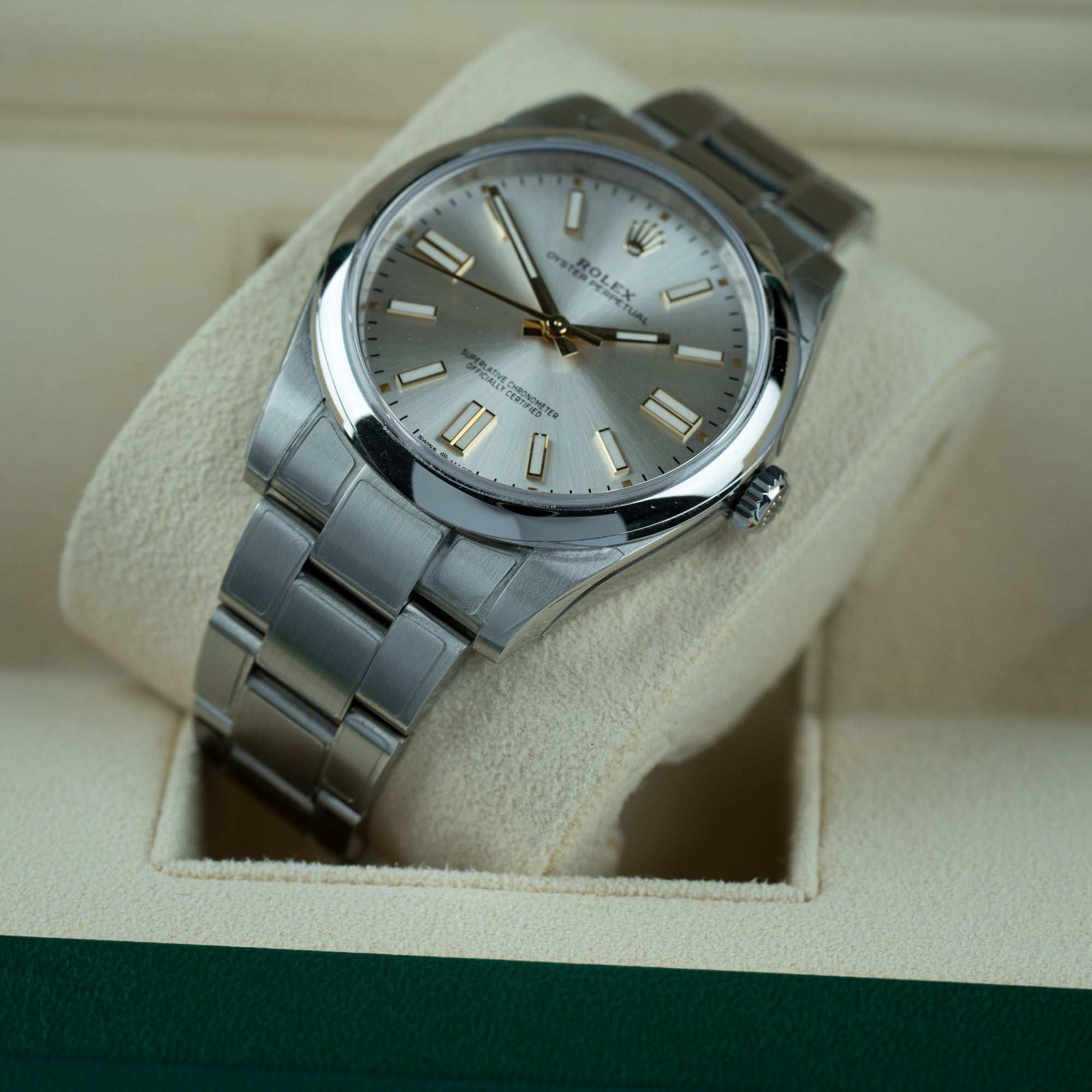 Rolex Oyster Perpetual Silver 41mm