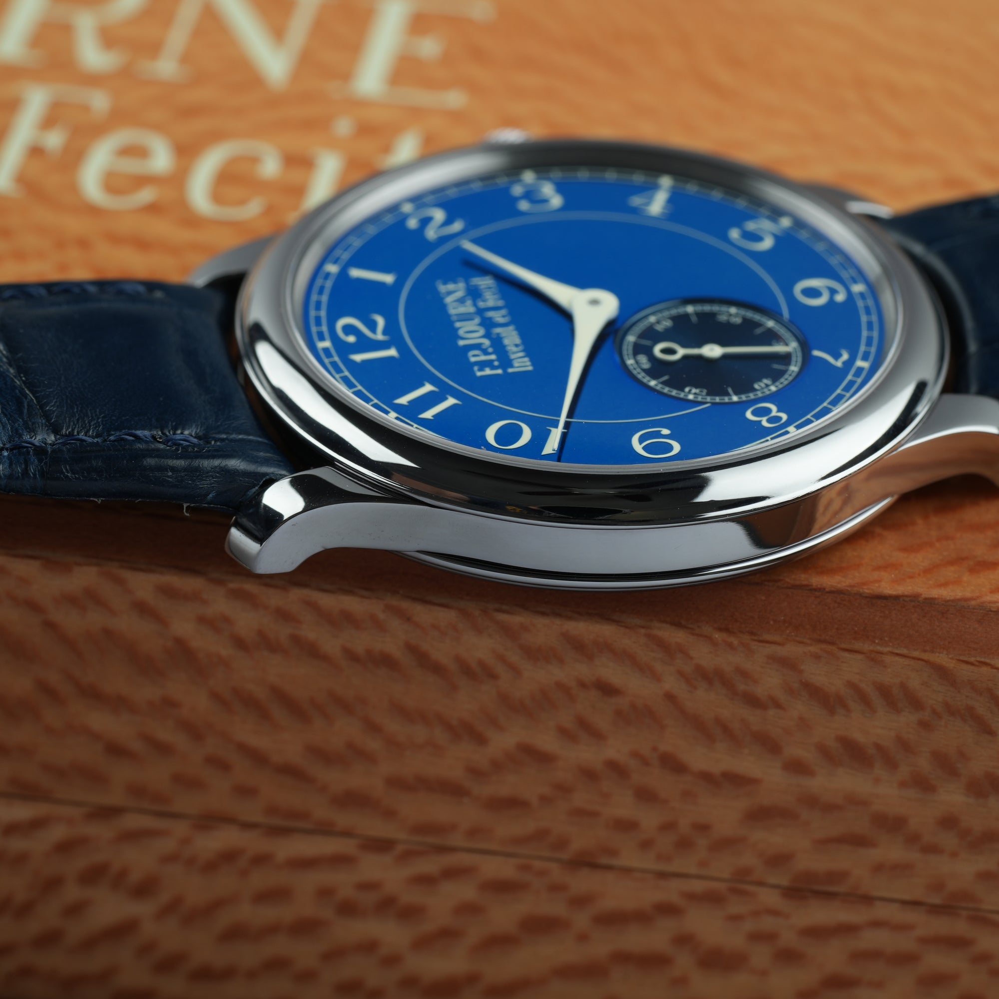 F.P. Journe Chronometre Bleu side view 