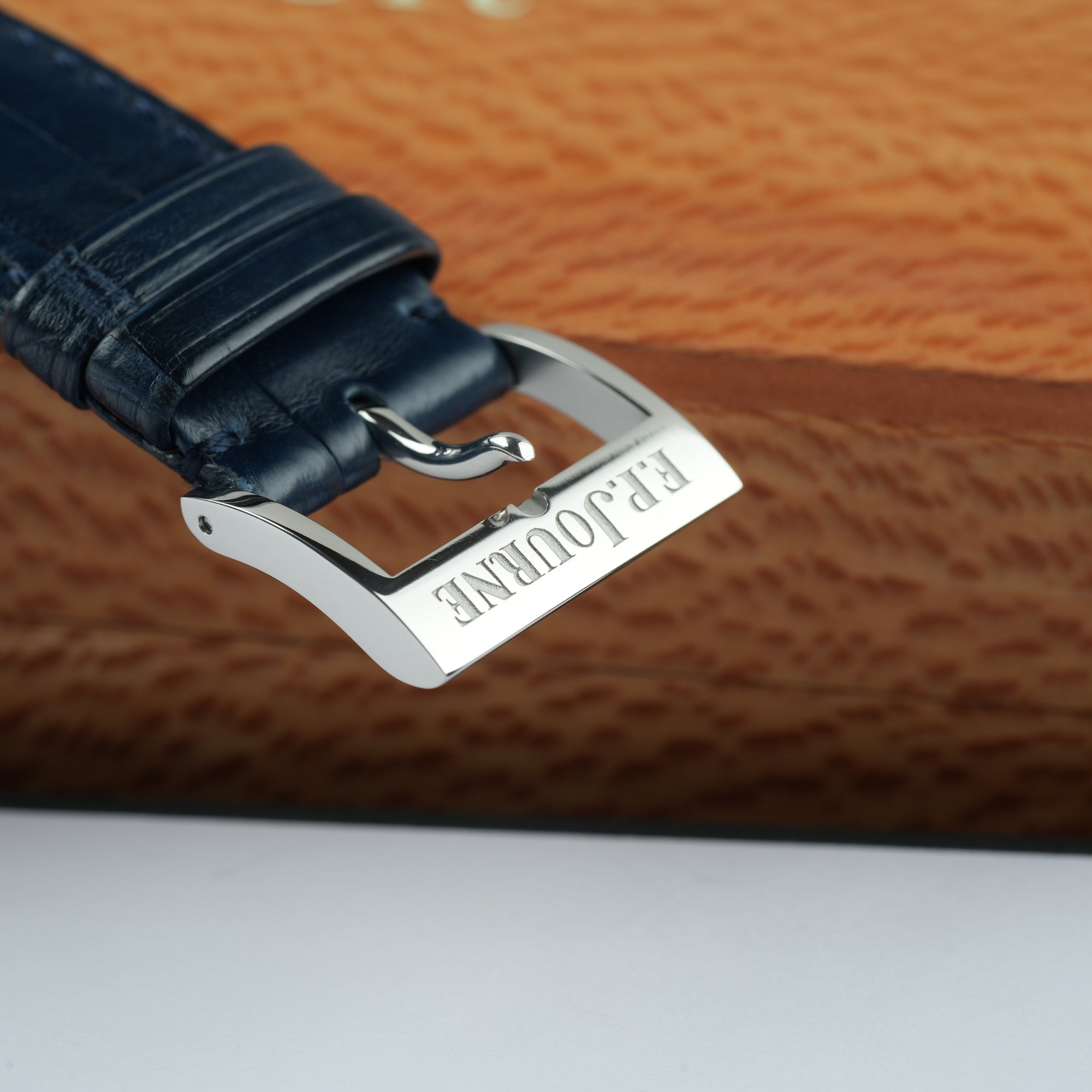 F.P. Journe Chronometre Bleu strap tang buckle