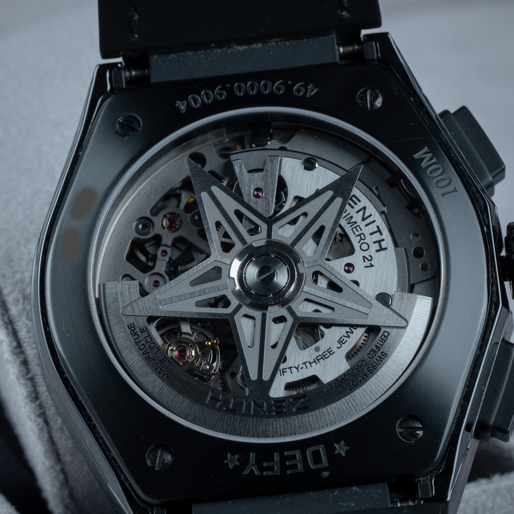 Zenith Defy El Primero 21 Skeleton black Movement 