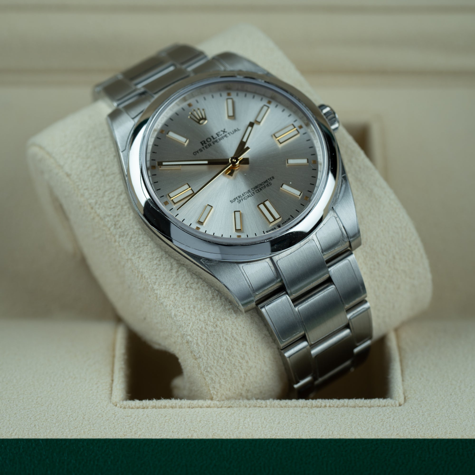 Rolex Oyster Perpetual Silver 41mm