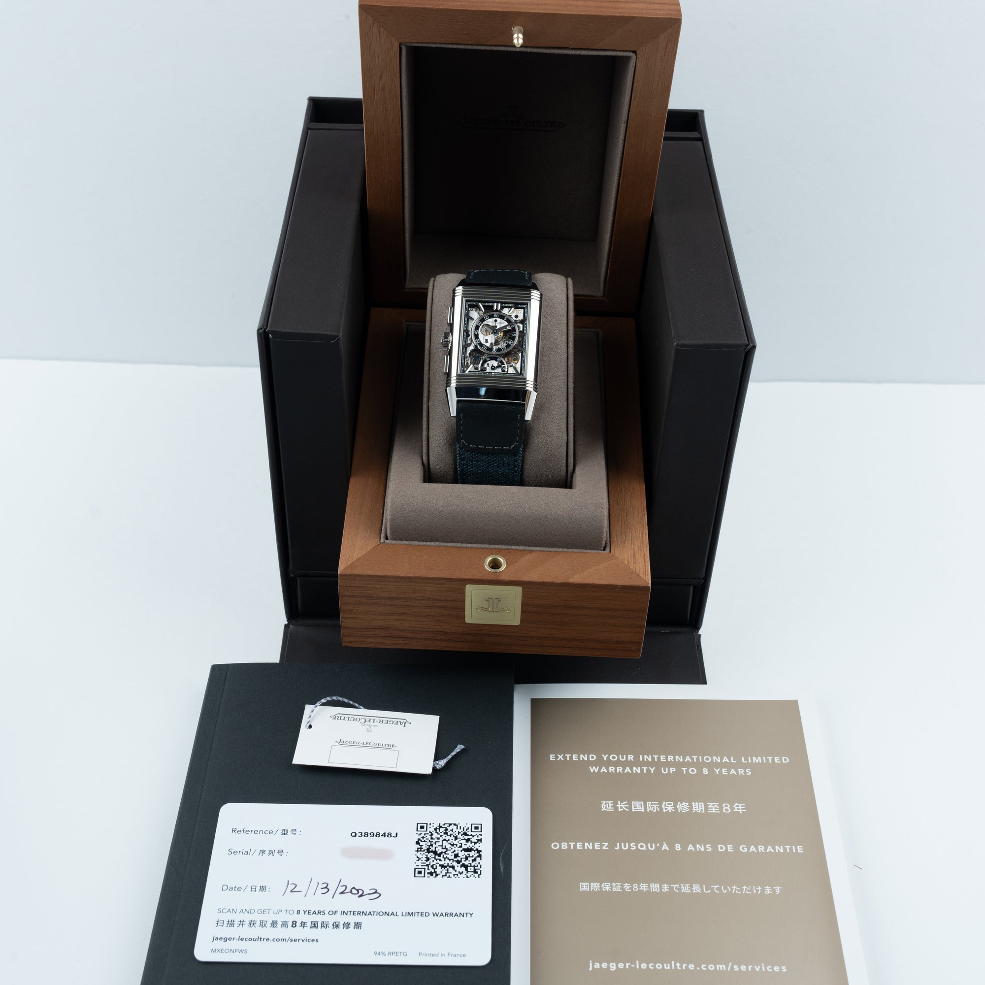 JLC Jaeger-LeCoultre Reverso Tribute Chronograph Box &amp; Paperwork