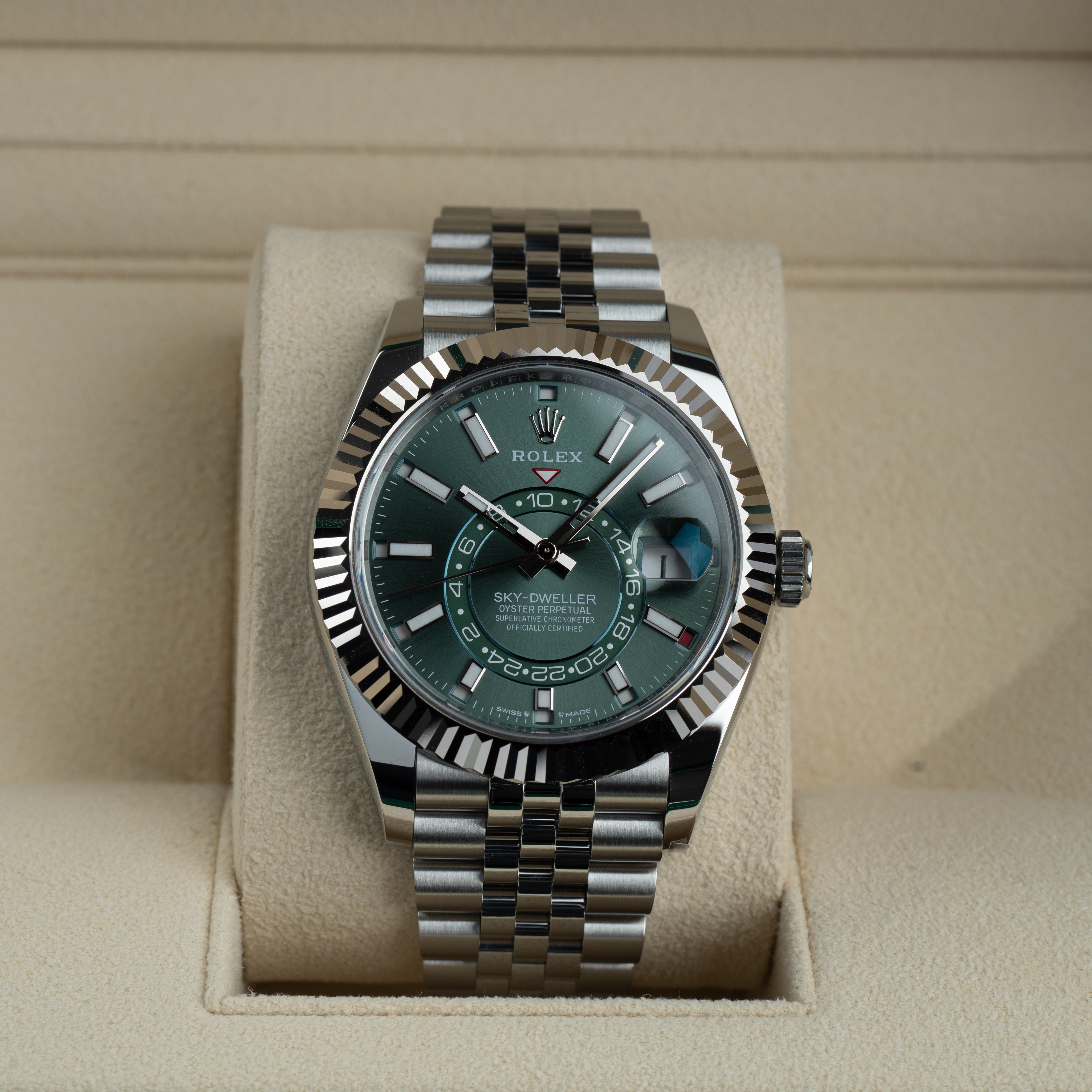 Rolex Sky-Dweller Green Dial 42mm | JJ Timepiece Co