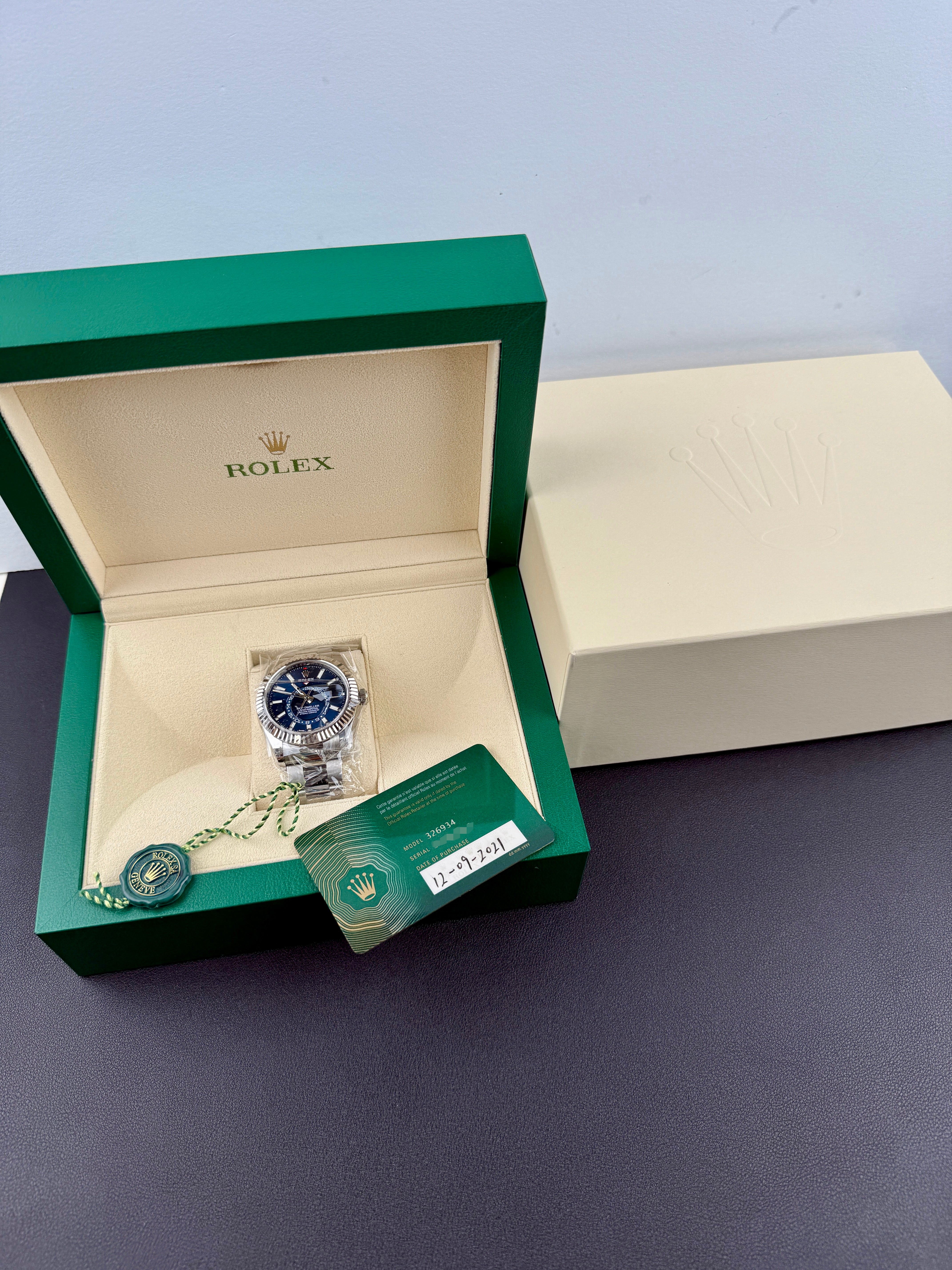 Rolex Sky-Dweller 326934 Blue Dial 42mm – JJ Timepiece Co