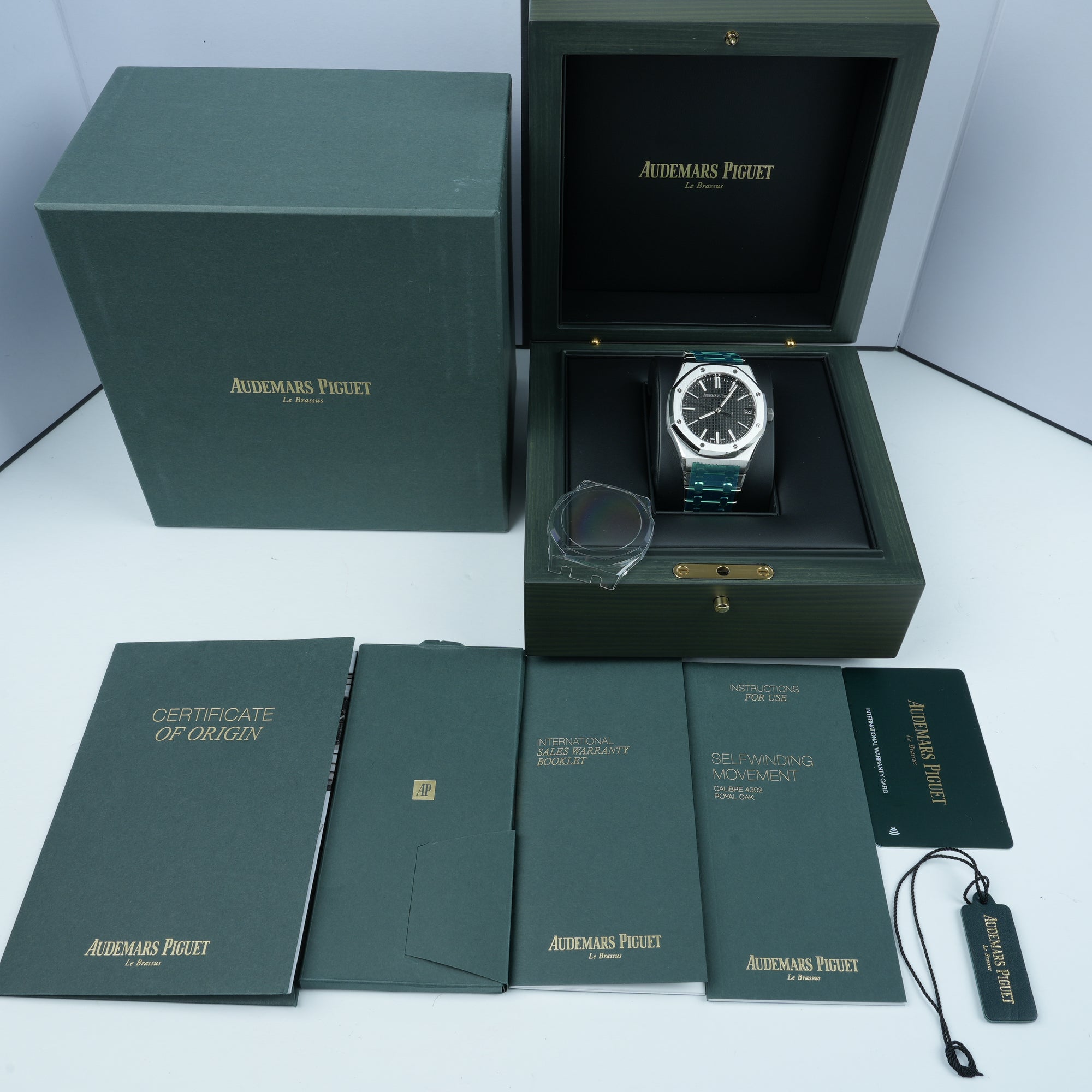 Audemars Piguet Royal Oak 50th Anniversary Black 15510ST 41mm full set ew bezel protector 
