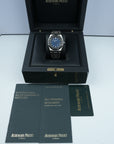 Audemars Piguet Royal Oak Jumbo Extra Thin Blue 15202IP 39mm Titanium Platinum full set booklets warranty card 